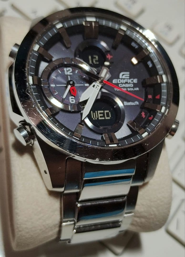 ☆CASIO☆多機能デジアナ☆ EDIFICE☆ECB-500☆ スマホリンク☆