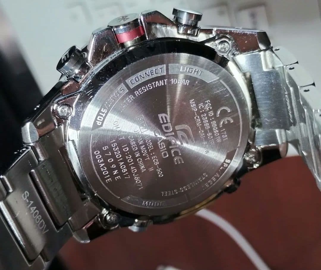 ☆CASIO☆多機能デジアナ☆ EDIFICE☆ECB-500☆ スマホリンク☆