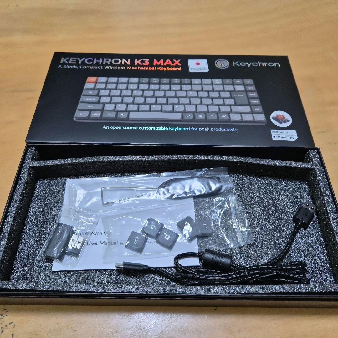 Keychron K3 MAX 日本語配列　静音赤軸