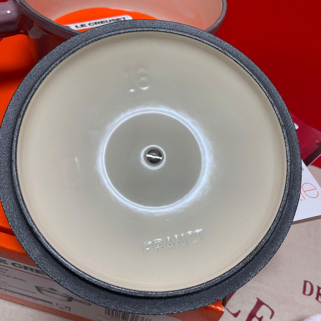 ルクルーゼ　ソースパン 16cm モーヴピンク (カッパーツマミ)