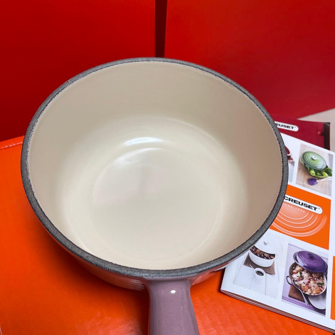 ルクルーゼ　ソースパン 16cm モーヴピンク (カッパーツマミ)