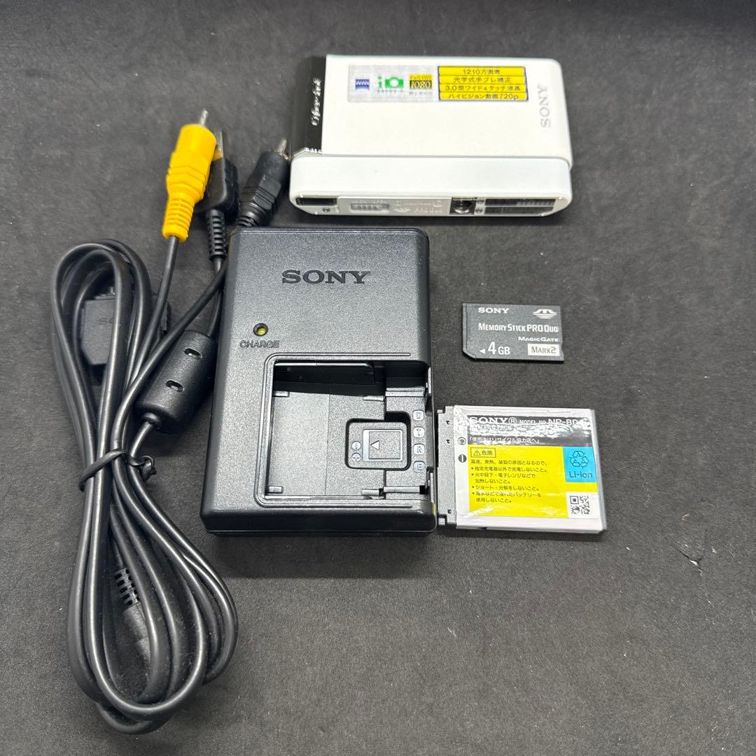 SONY Cyber-shot DSC-T90 デジタルカメラ シルバー 動作品