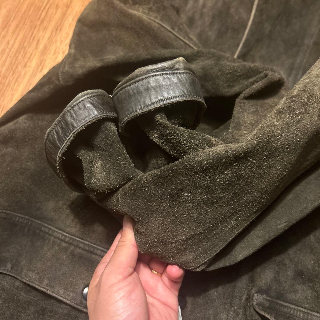 山*猿様 motor/moto/オイルドワックスホースレザー/カーキ/本池秀雄