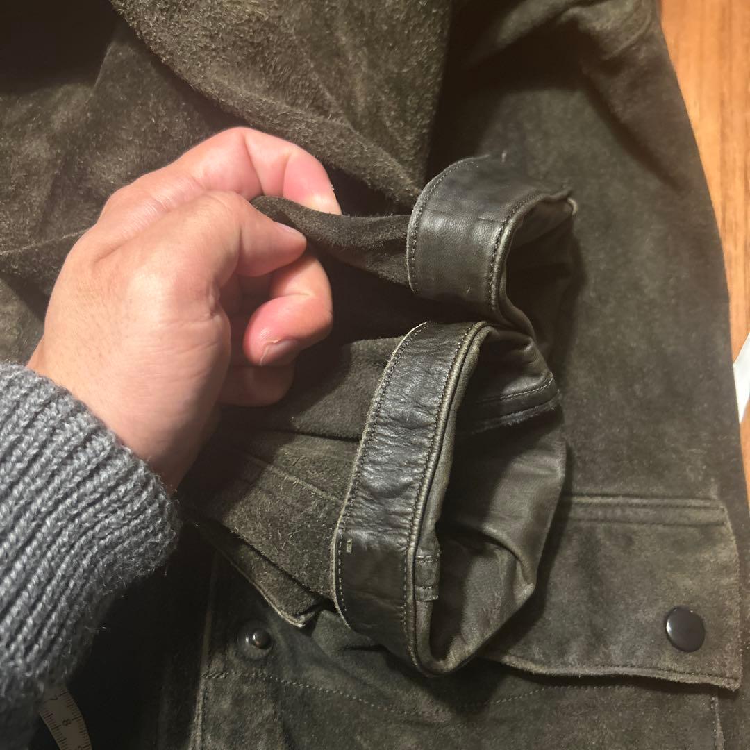 山*猿様 motor/moto/オイルドワックスホースレザー/カーキ/本池秀雄