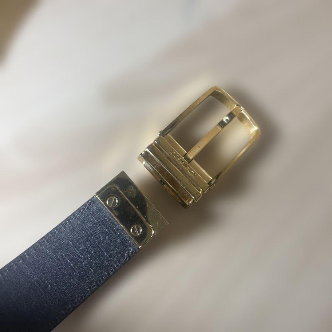 リ*ウ様 Louis Vuitton ベルト 本体 レザーのみ 金具外れ ジャン