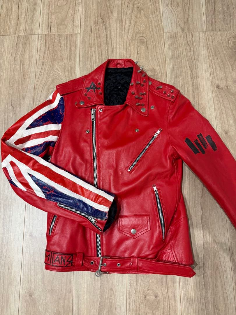 vinti andrews ライダースジャケット　カスタム　鋲ジャン　punk