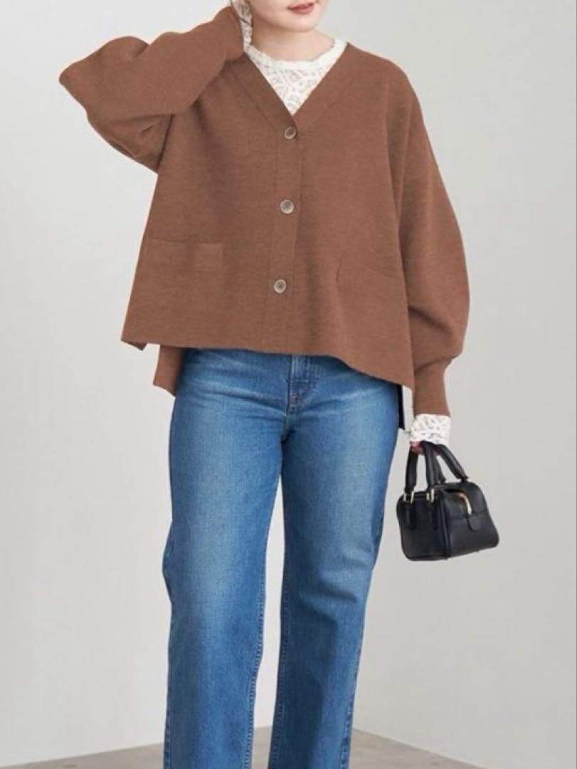 IENA イエナ ショートカーディガン キャメル 定価20,900円 試着のみ