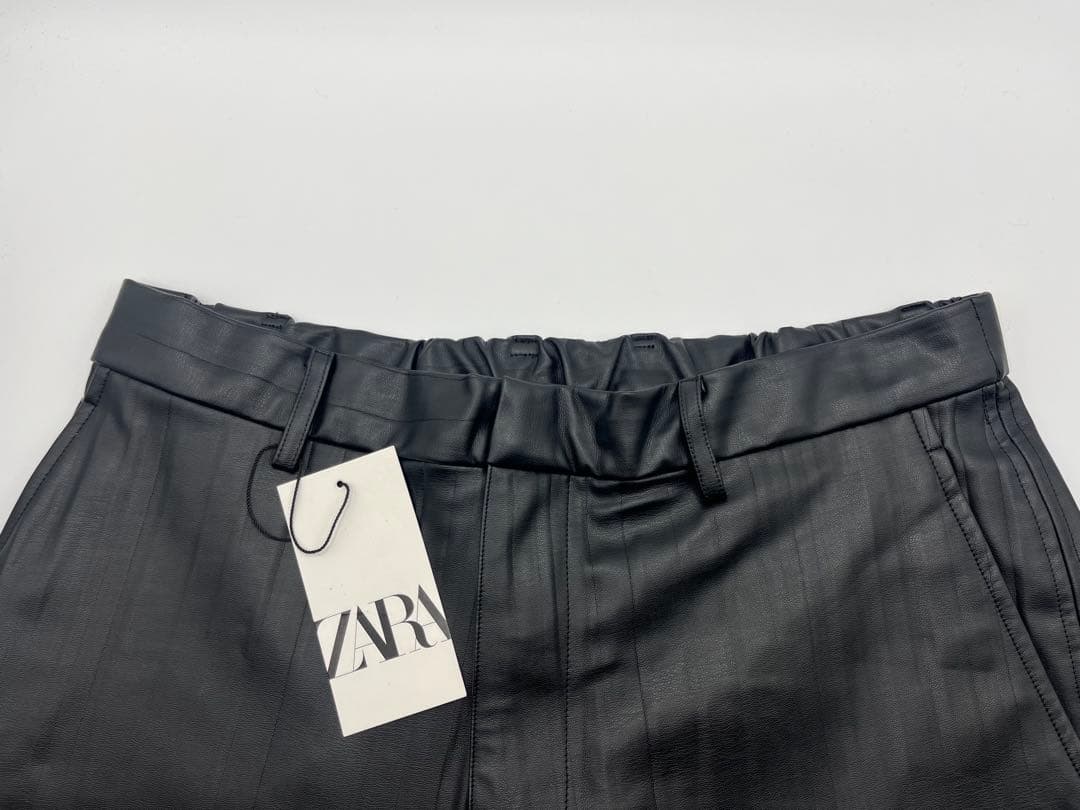 ⭐️最終お値下げ⭐️ ZARA プリーツフェイクレザージャケット&パンツ セット