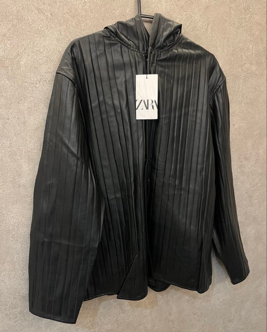 ⭐️最終お値下げ⭐️ ZARA プリーツフェイクレザージャケット&パンツ セット