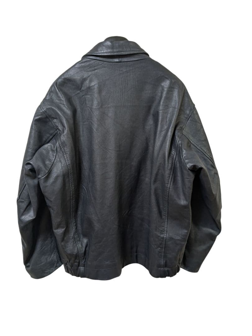 70s~80s フランス軍　パイロット　レザー フライトジャケット