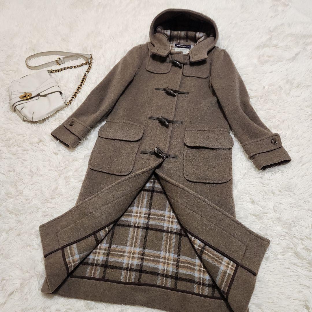 【新品・未使用】ロンドントラディション 英国製 ダッフルコート チェック 36