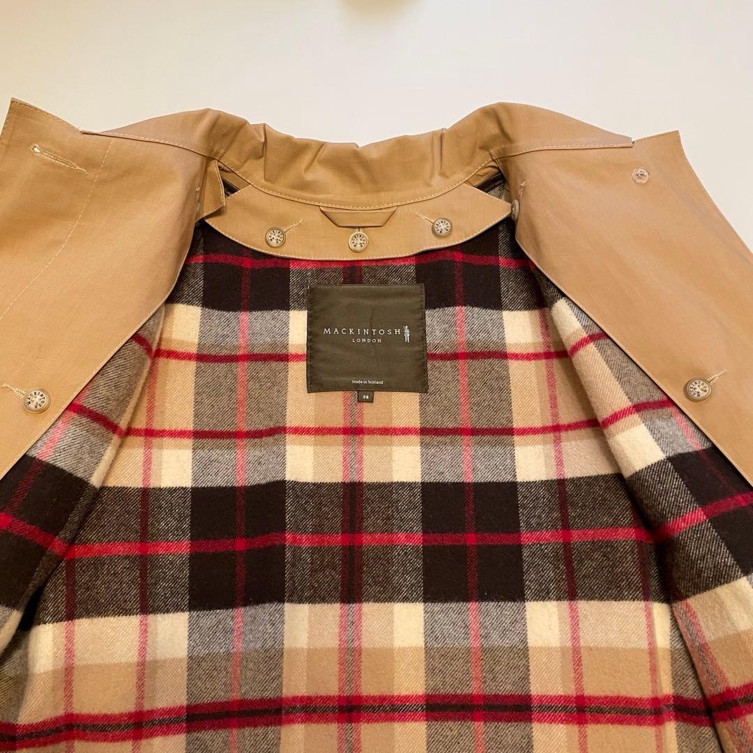 MACKINTOSH LONDON スコットランド製ライナー付きゴム引きコート