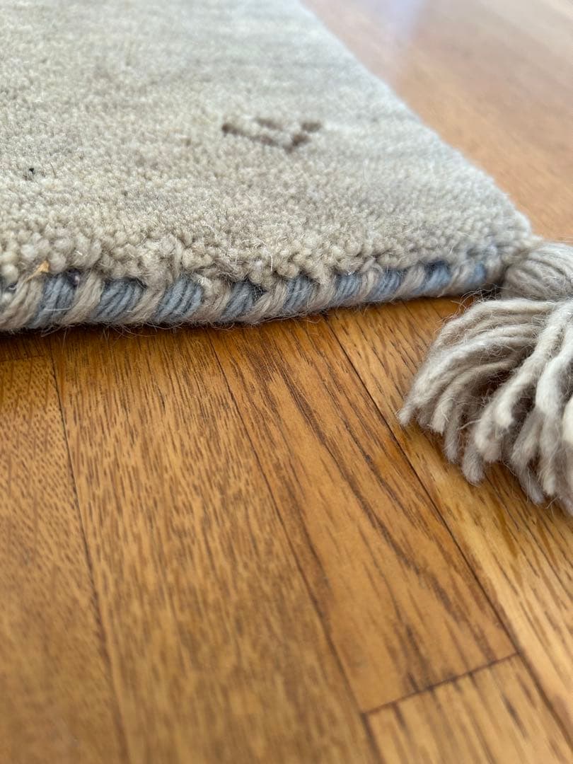 ギャッベ・タッセル付き刺繍ラグ・カーペット 5枚セット