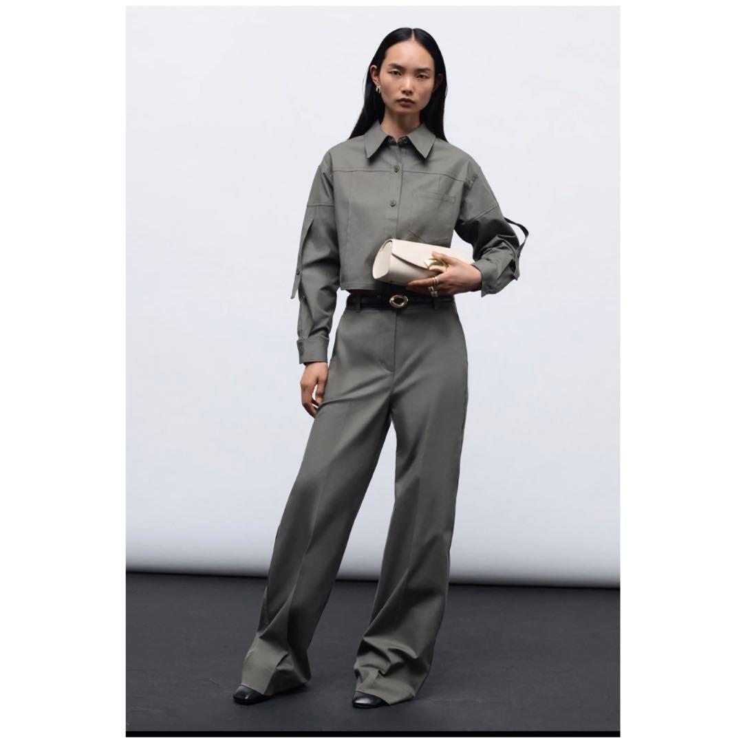 ３.１フィリップリム ノータック コットン パンツ 4 カーキ ARMY