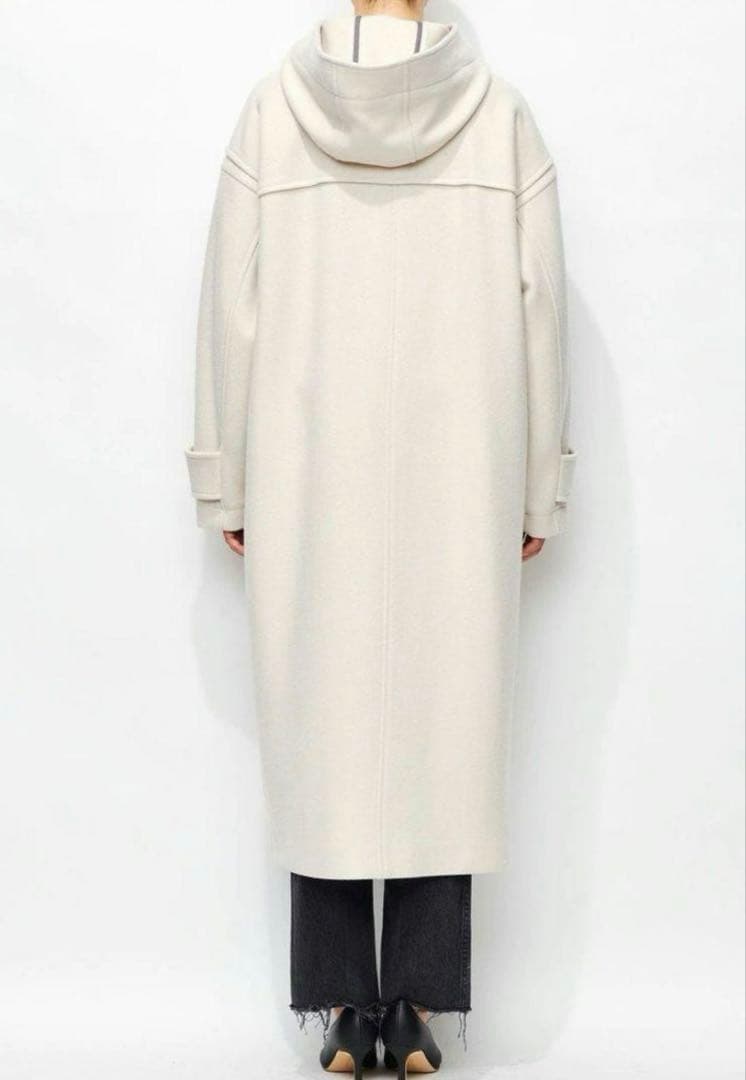 uncrave アンクレイヴ メルトン ダッフルコート M相当　白　ロング