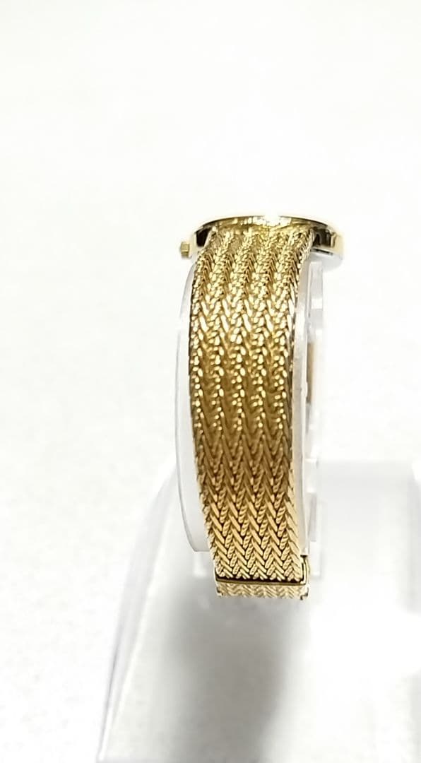 【極美品】OMEGA クォーツ 【GF 金張りケース／金張りメッシュベルト】