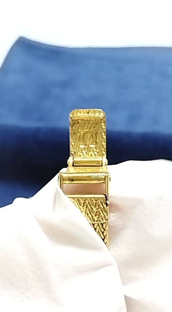 【極美品】OMEGA クォーツ 【GF 金張りケース／金張りメッシュベルト】