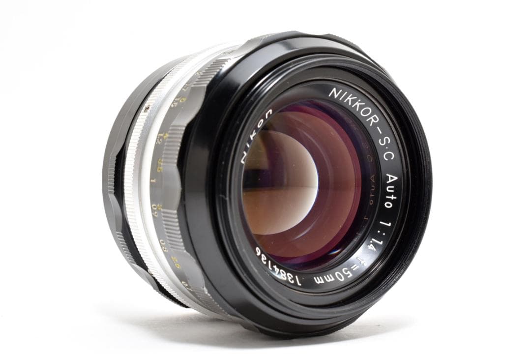 美品 ニコン NIKKOR-S.C Auto 50mm f1.4 MF M780