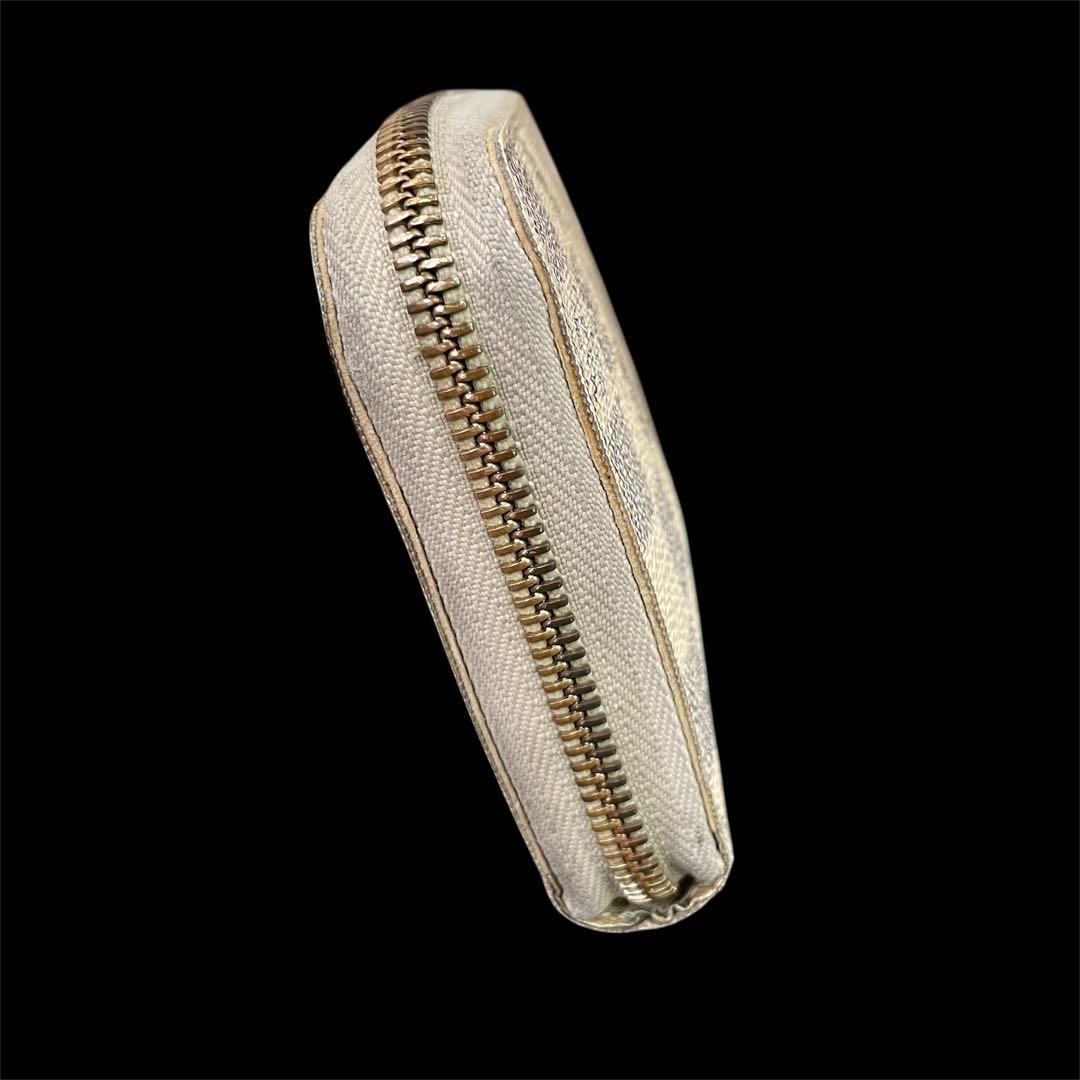 【訳あり】　ルイヴィトン　ダミエ　アズール　ジッピーウォレット　長財布