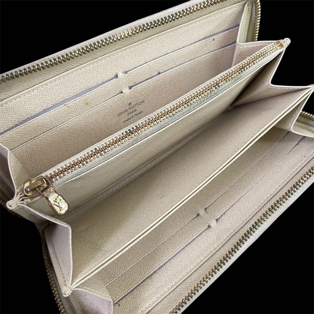 【訳あり】　ルイヴィトン　ダミエ　アズール　ジッピーウォレット　長財布