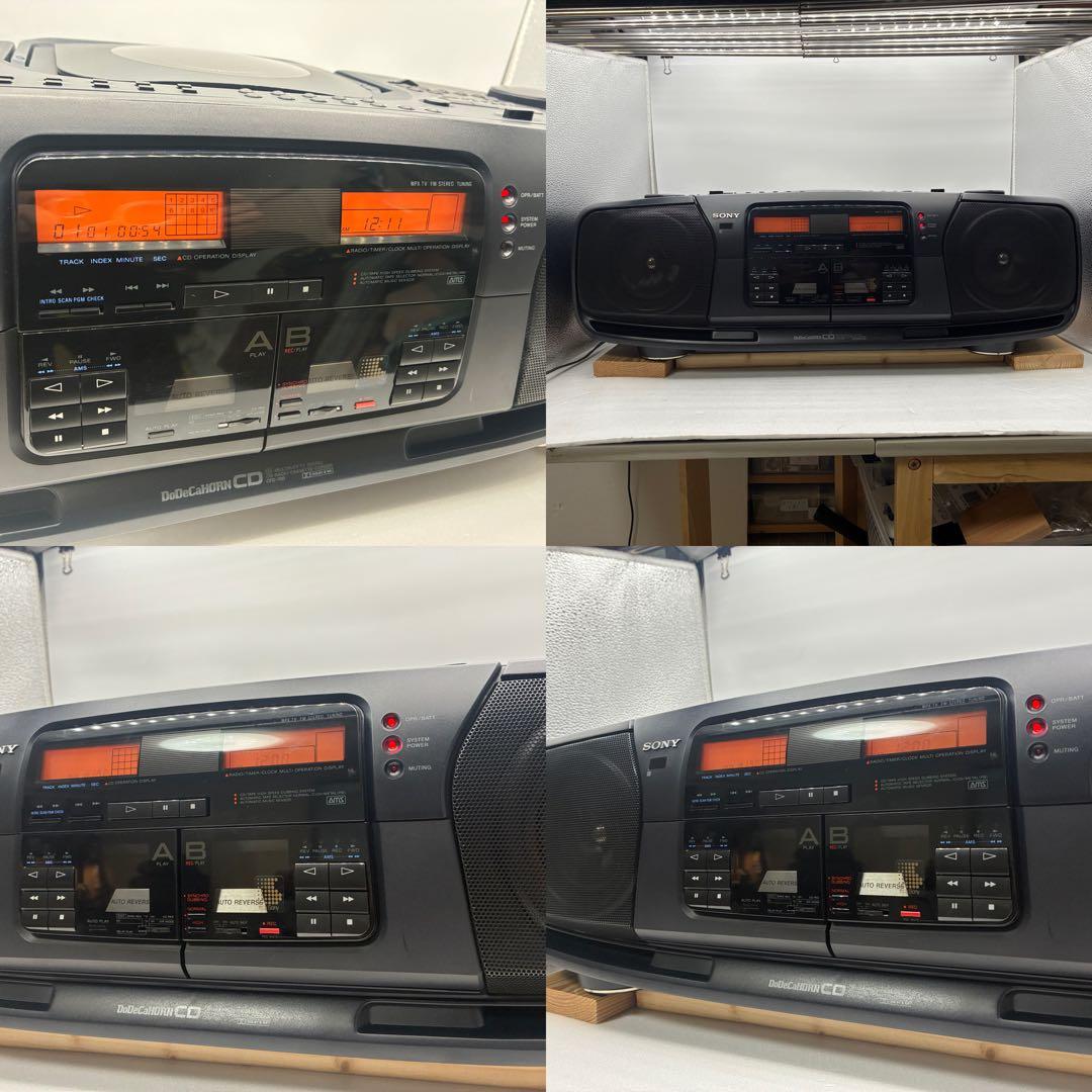 【カセット以外動作】SONY CFD-700 DoDeCaHORN バブルコンポ