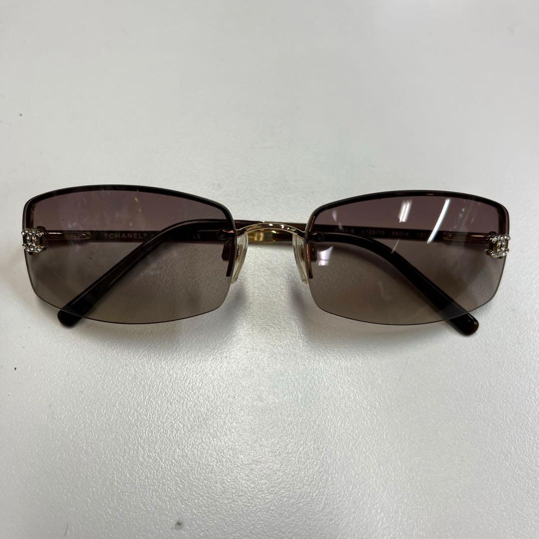 CHANEL サングラス ココマーク ラインストーン 4093-B