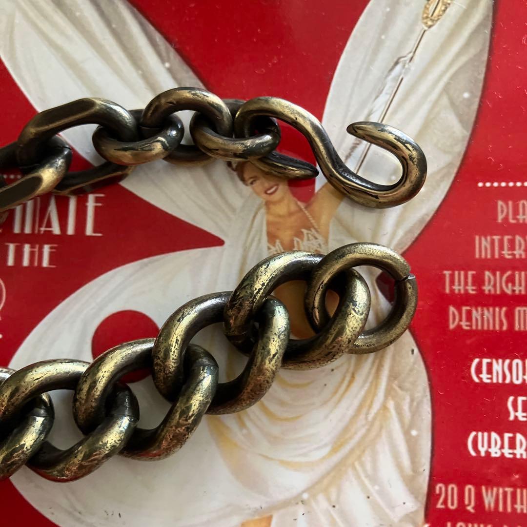 ブラス製 いぶし加工 3種チェーンブレスレット オリジナル品 オンリーワン