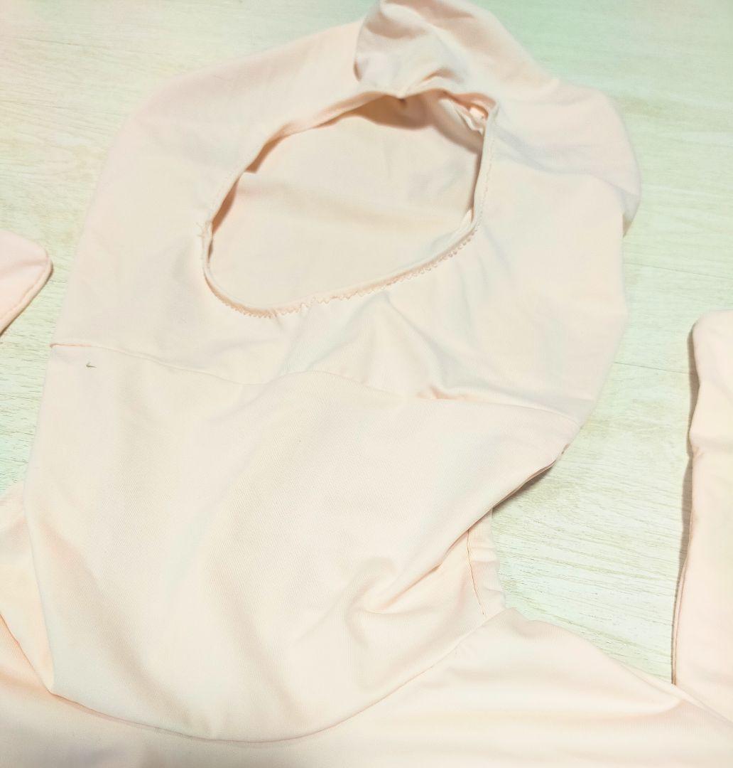 アトラク 肌タイツ 男性Mサイズ 顔開き 5本足指加工 肌色全身タイツ