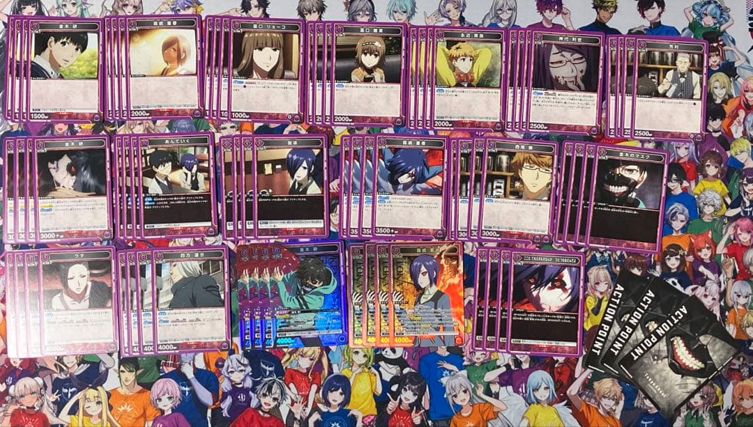 ユニオンアリーナ 東京喰種 BT&ST 紫SR以下各 4枚セット 4コン