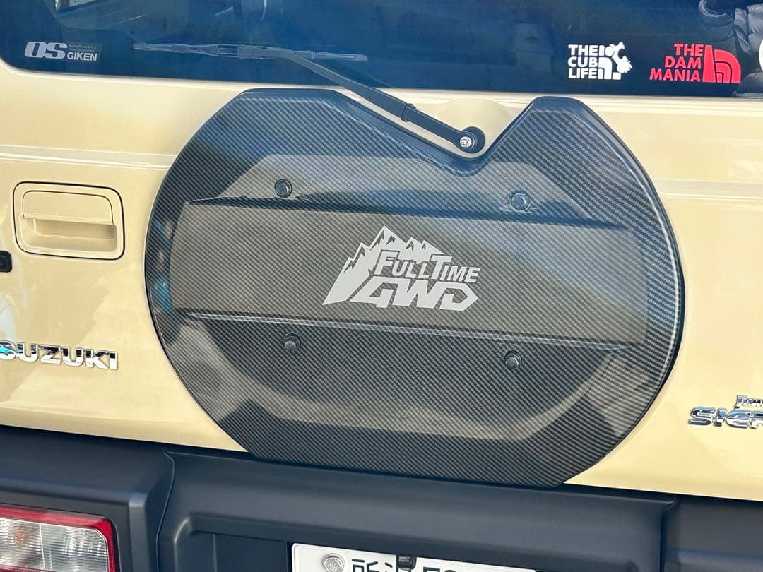 ジムニー、背面のタイヤレスカバー　『美品』 値下げ❗️ 別途シール　追加写真UP