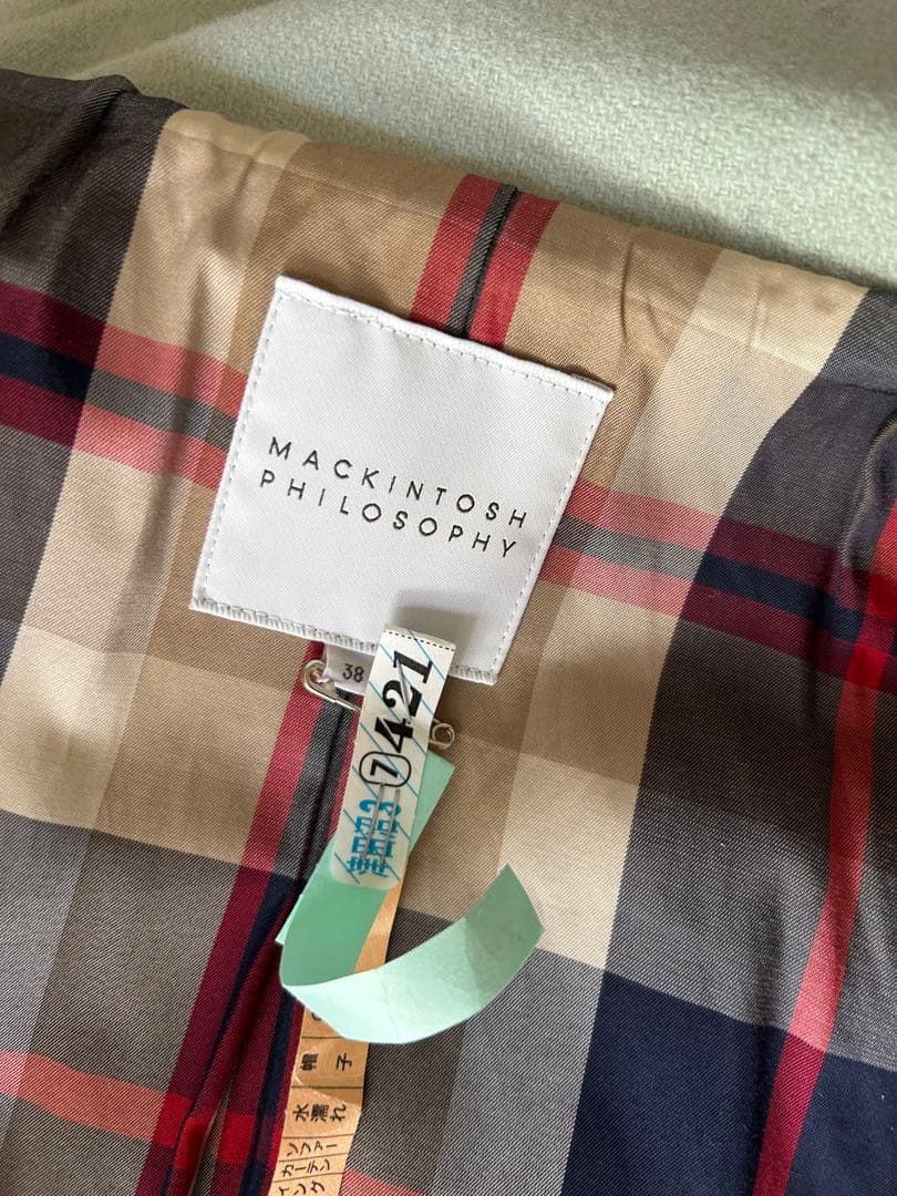 マッキントッシュ　淡いミントグリーン ダッフルコート