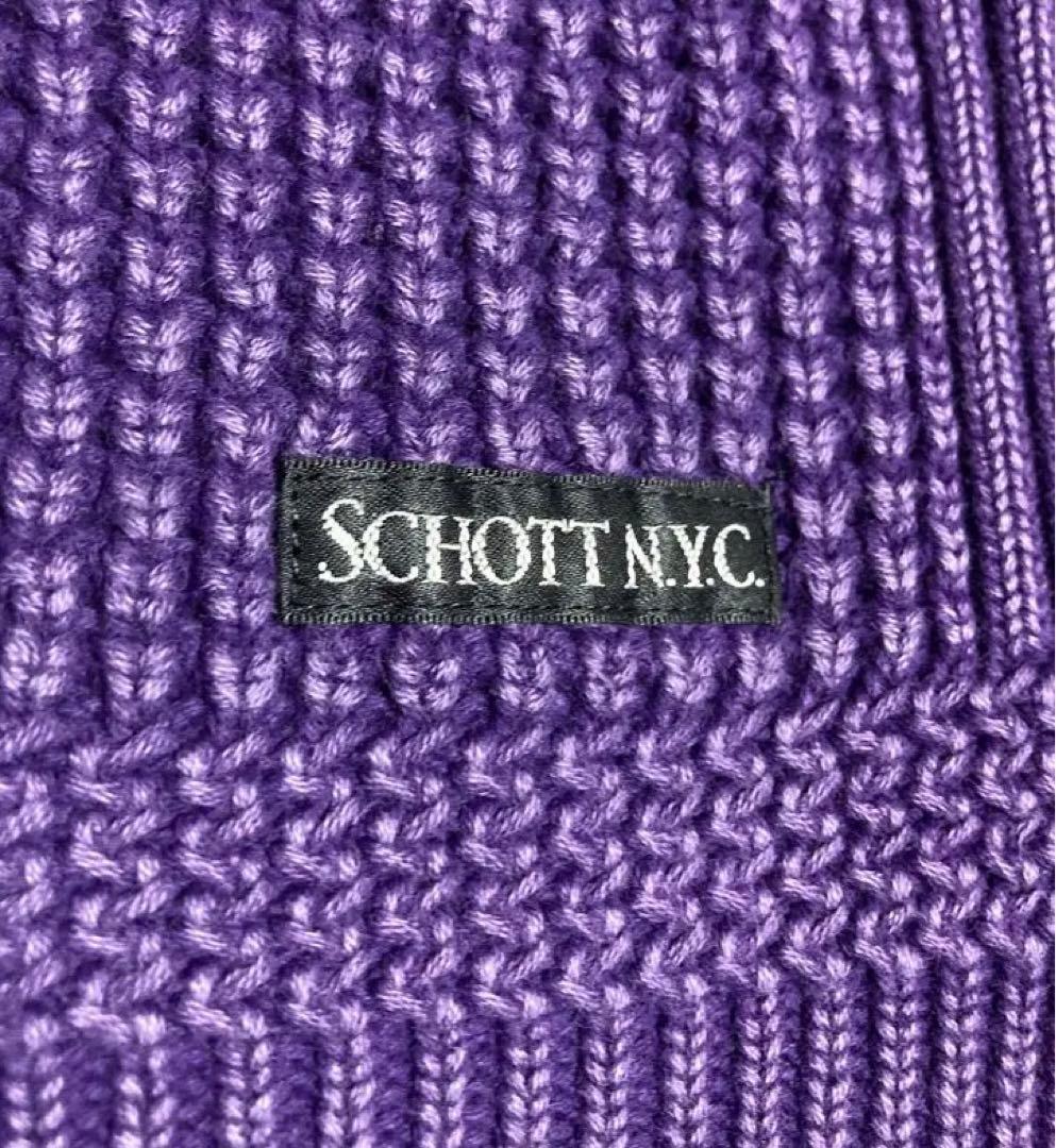 極美品 希少カラー ショット ワッフル クルーネック サーマルニット ケーブル