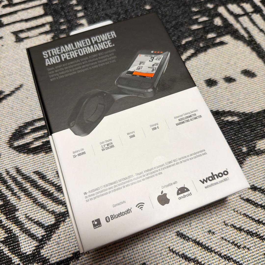 WAHOO（ワフー） ELEMNT BOLT V2 GPSサイクルコンピューター