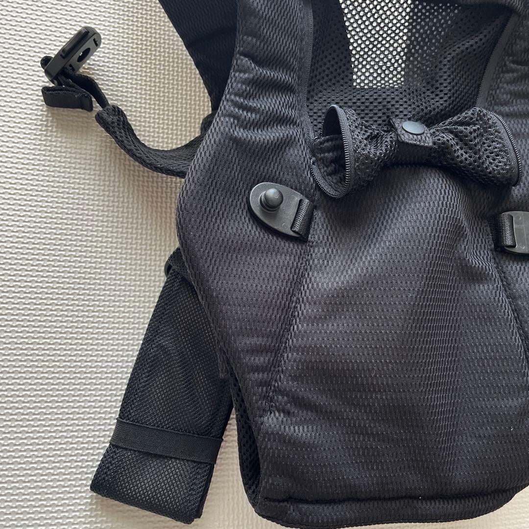 [極美品]最終お値下ミキハウス ファーストベビーキャリア 黒 BOX 保証書付