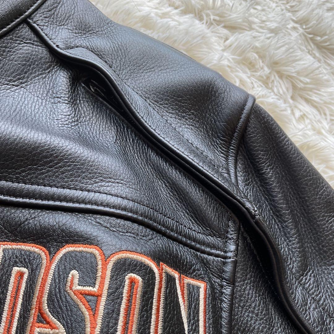 美品✨ハーレーダビッドソン　レザージャケット　シングルライダース　M 黒　現行