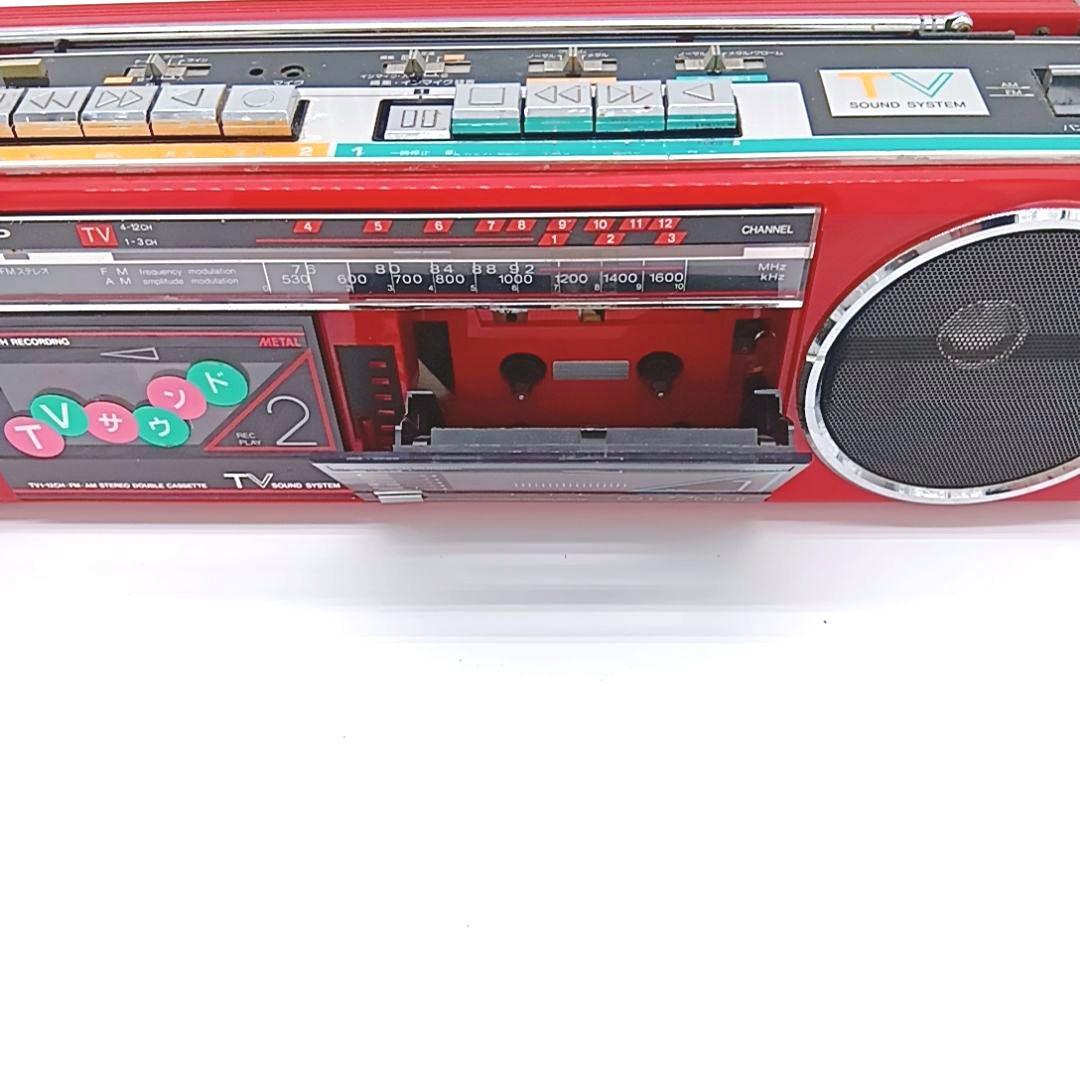 SHARP ラジカセ シャープ 昭和レトロ ダブルカセット QT-77MK2