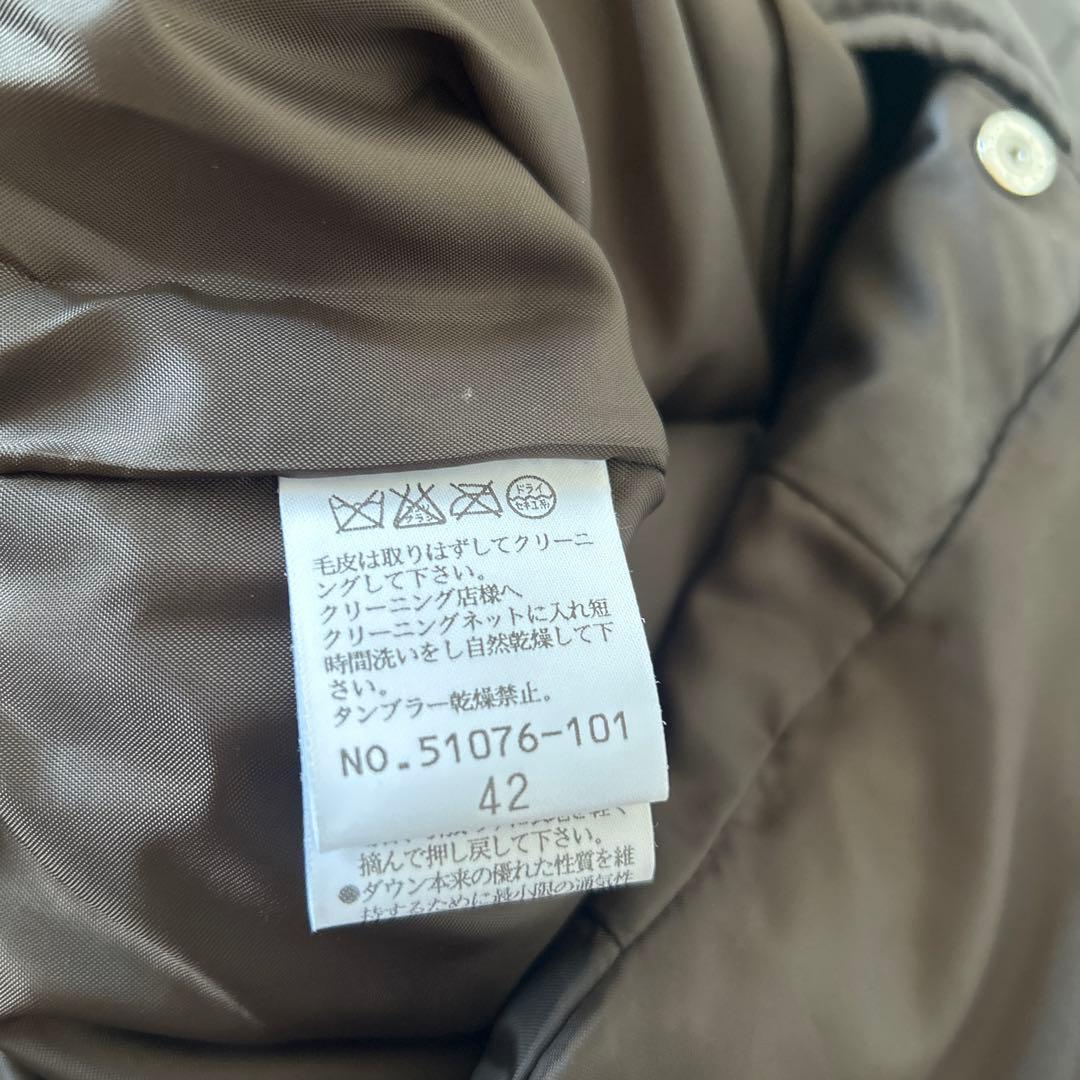 専用　ローズティアラ　ロングダウンコート　XL フォックス　ビジュー　42