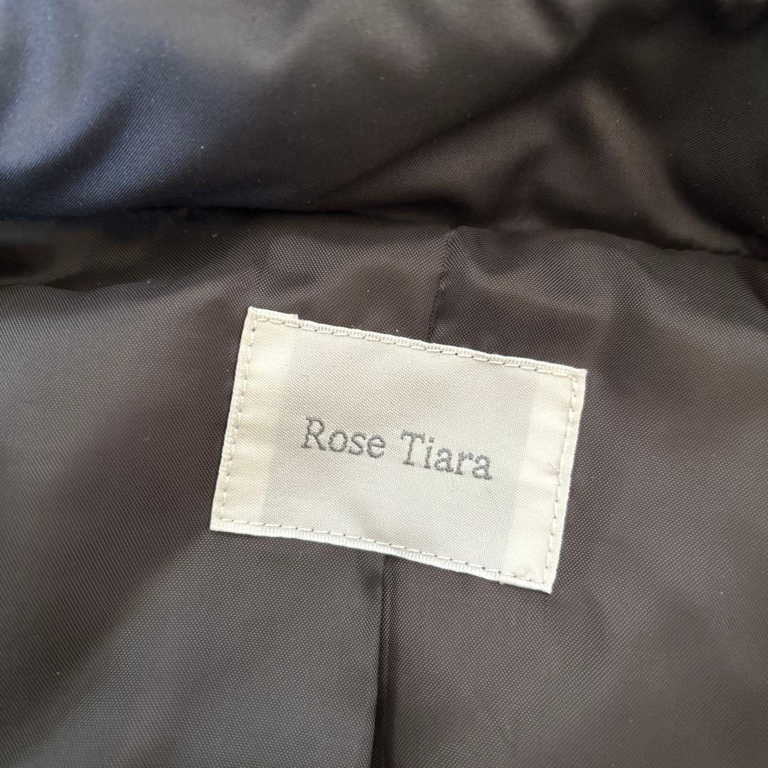 専用　ローズティアラ　ロングダウンコート　XL フォックス　ビジュー　42