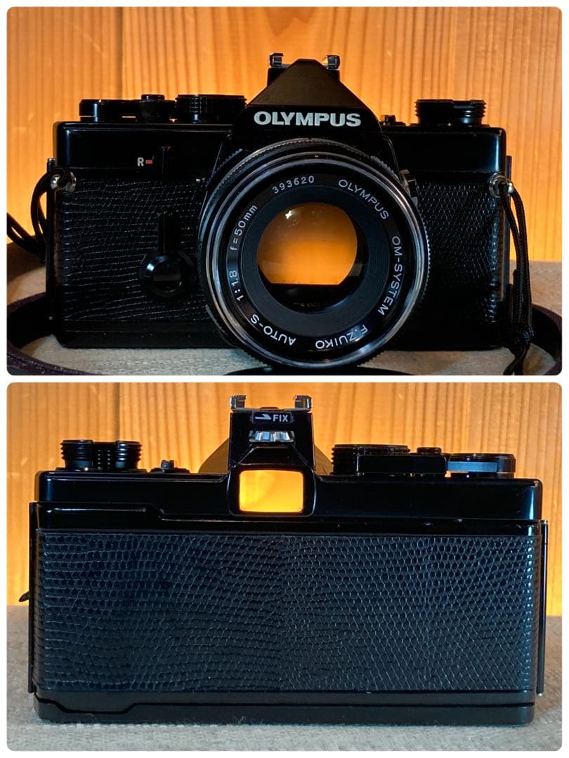 完動品＊美品＊初期保証★OLYMPUS OM-1★リザード本革外装★作例多数！