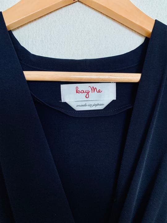 Kayme ケイミー ギャザーワンピース　ネイビー