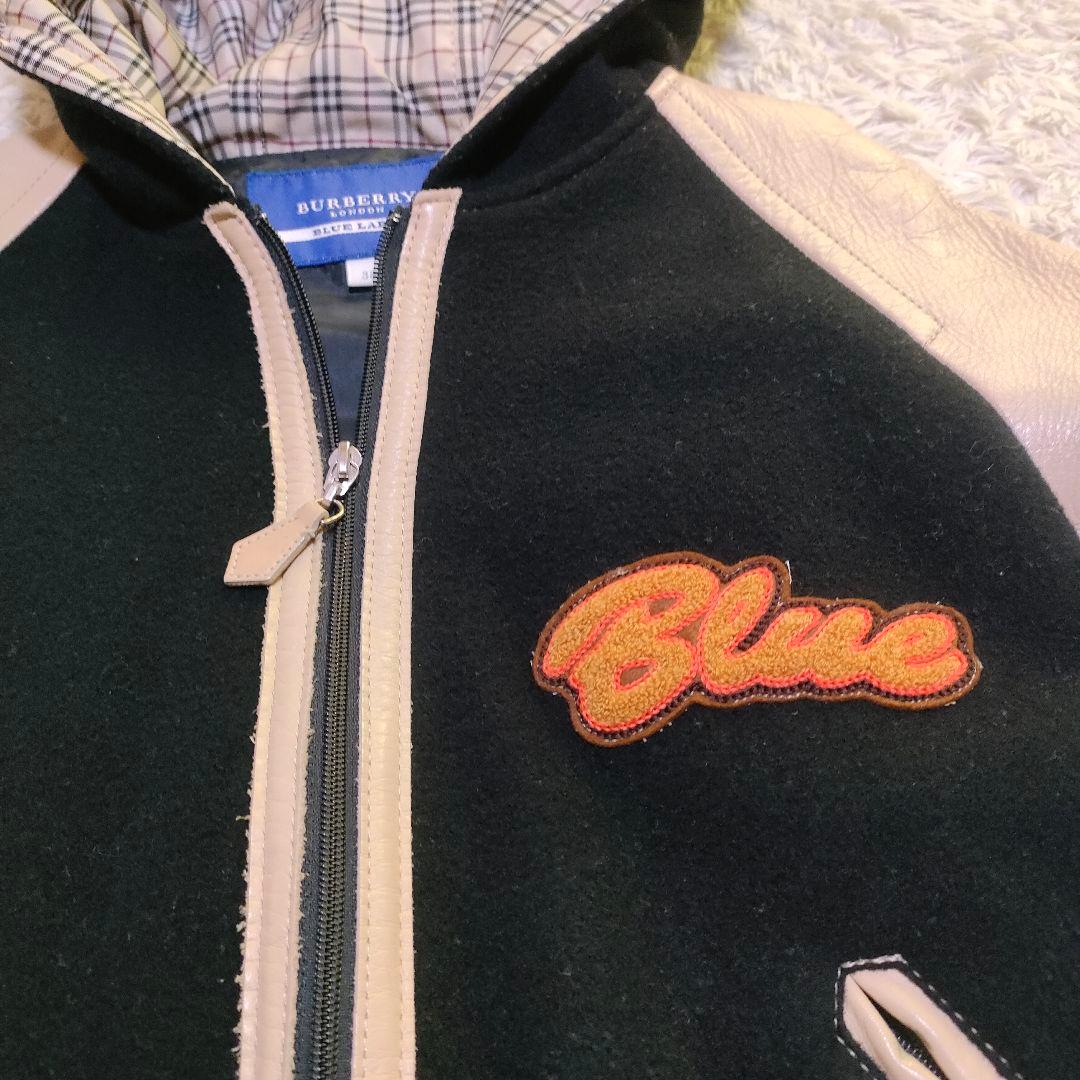 BURBERRY ジャケット レザー ノバチェック ウール 希少 バーバリー