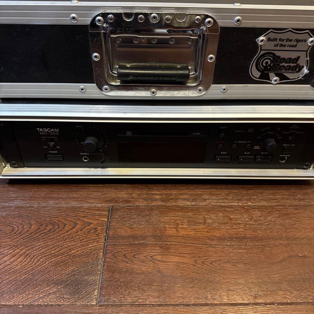 【美品】TASCAM MD-350 タスカム MDデッキ ラックケース・リモコン