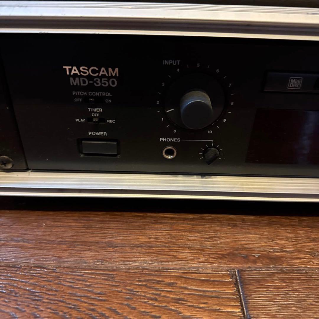 【美品】TASCAM MD-350 タスカム MDデッキ ラックケース・リモコン