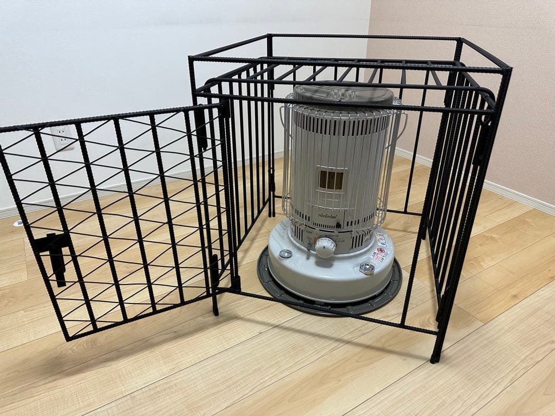 トヨトミ KS-67H ストーブガード 菱形デザイン 異形鉄筋無骨 ハンドメイド