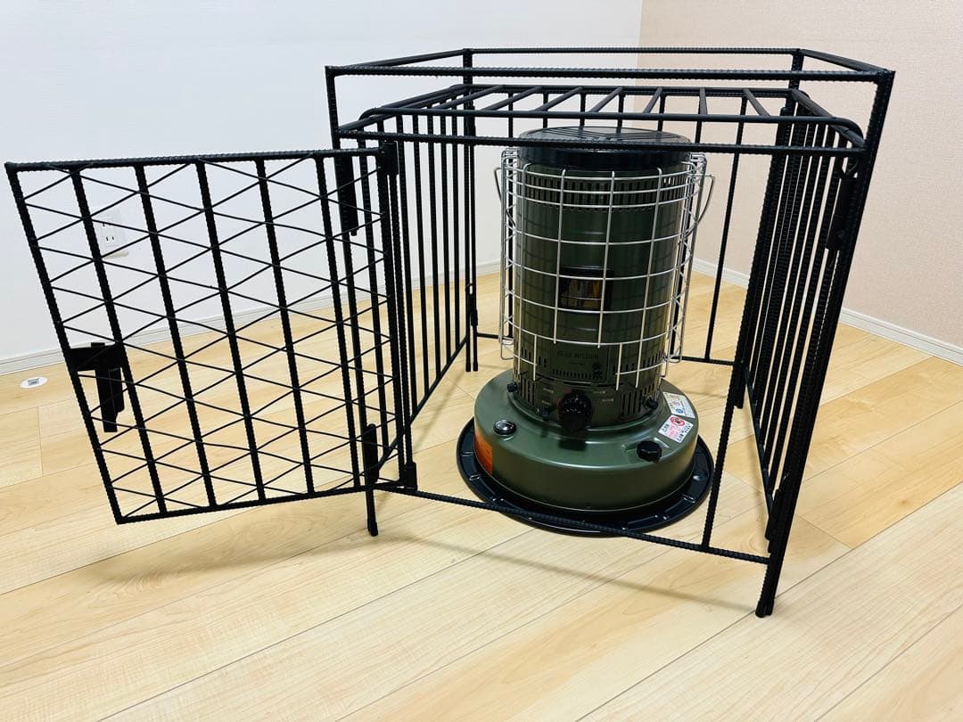 トヨトミ KS-67H ストーブガード 菱形デザイン 異形鉄筋無骨 ハンドメイド