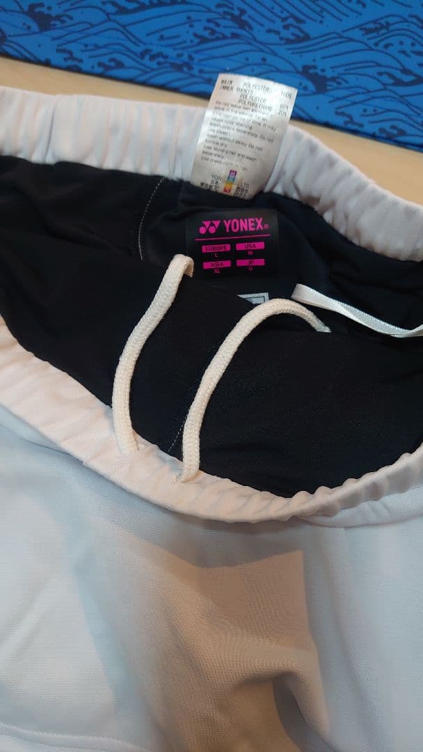 美品 YONEX テニスウェア 波柄 スコートセットアップ Osize