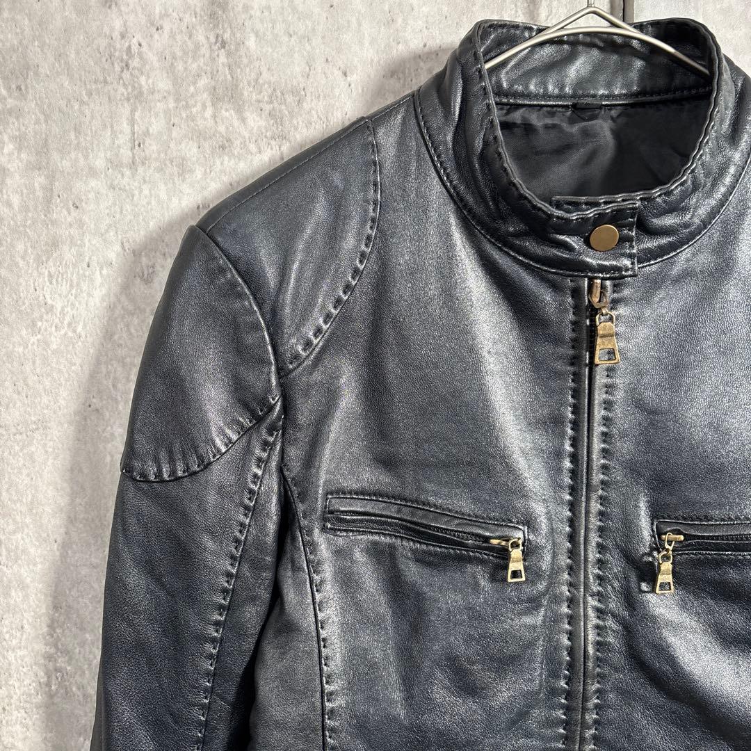 【00s】Archiveイタリア製LeatherJacket\"平成グランジY2K