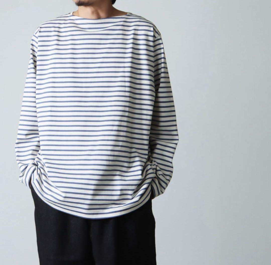 【廃盤/タグあり】COMOLI (コモリ) ボーダーボートネック　バスクシャツ