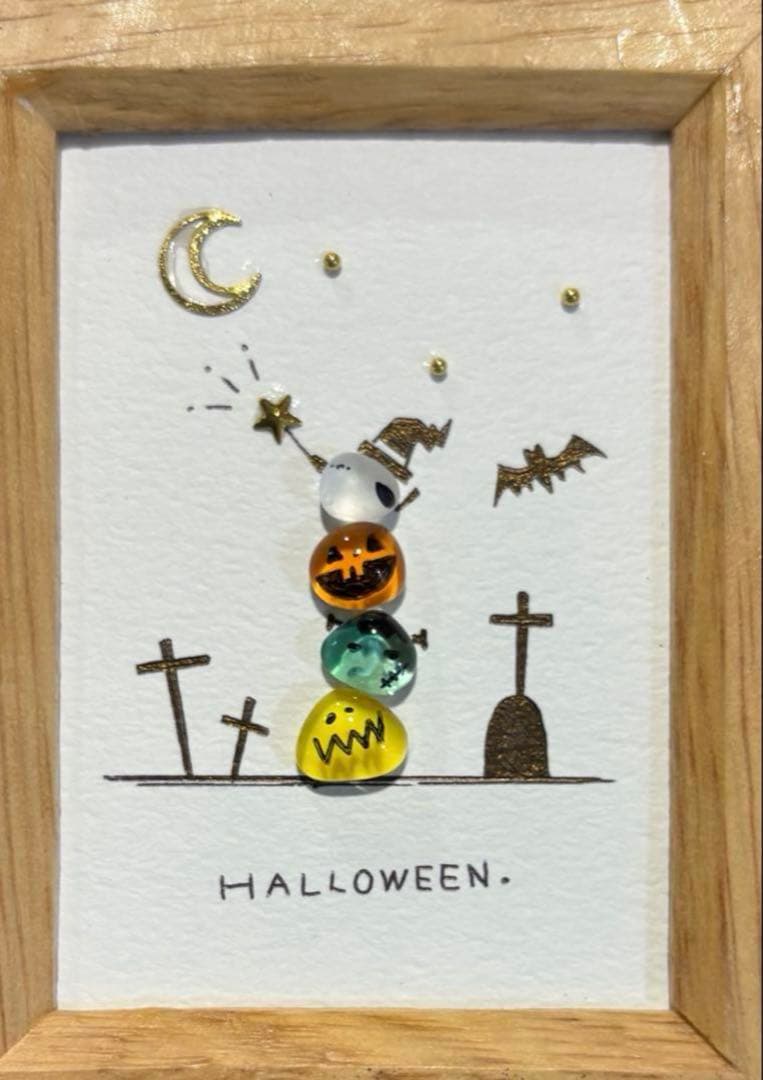 きい♡シーグラスアート