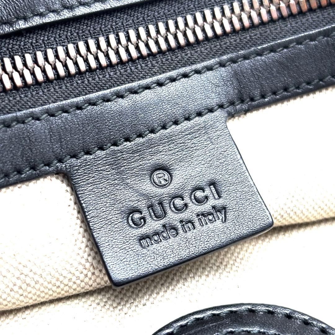 美品 グッチ 2way トートバッグ スネーク GG スプリーム 蛇 ベージュ